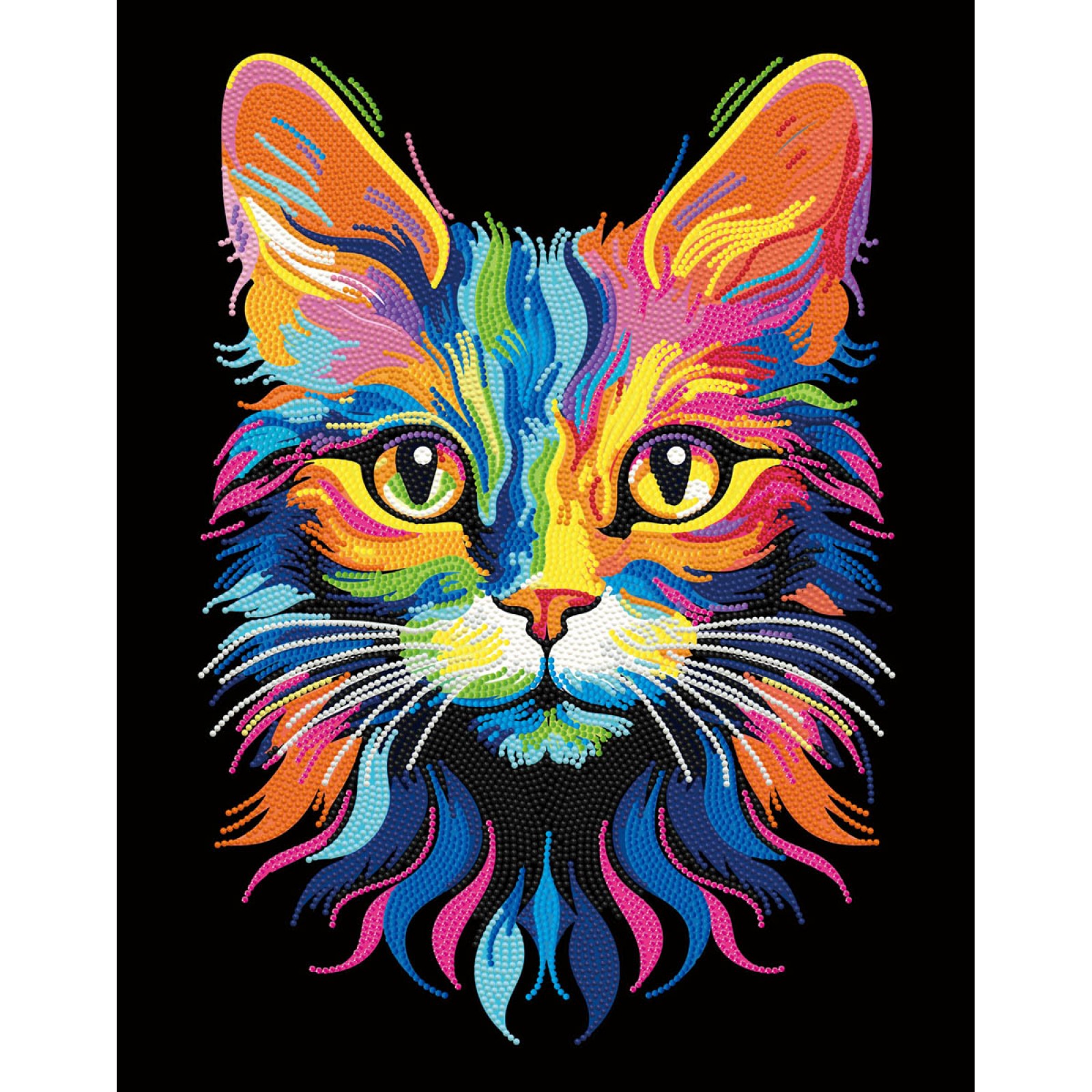 DIAMOND DOTZ - Neon Cat - DD25.019
